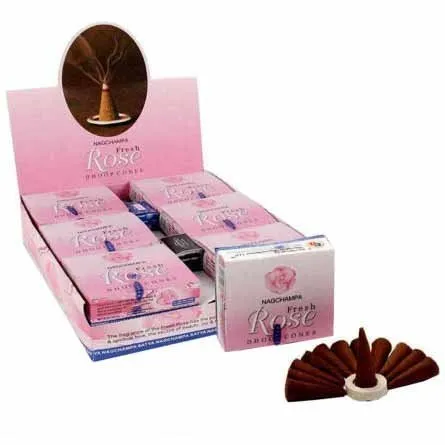 Dhoop Kúpok Friss Rózsa Nag Champa
