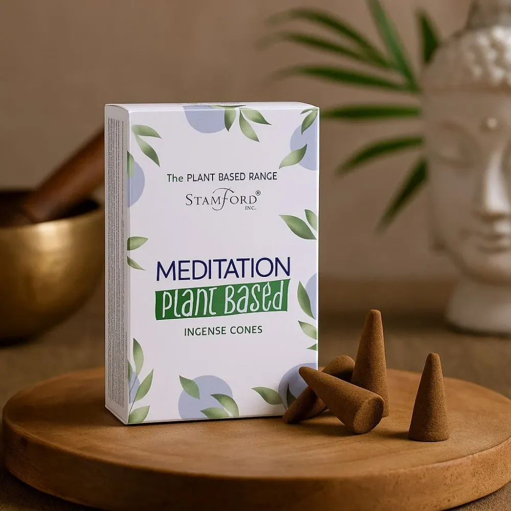 Füstölő Kúpok Meditációs Növényi Alapú, 12 Darab Stamford