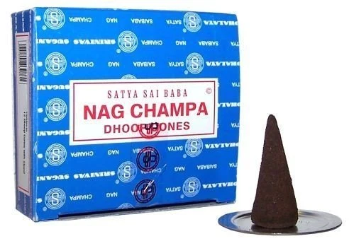 Nag Champa Dhoop Füstölő Kúpok 20 Perces Égési Idő