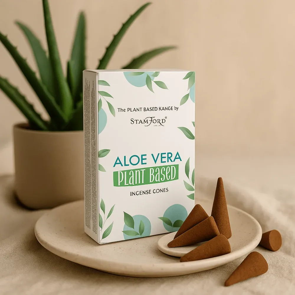 Növényi alapú füstölő kúpok – Aloe Vera 12 darabos csomag