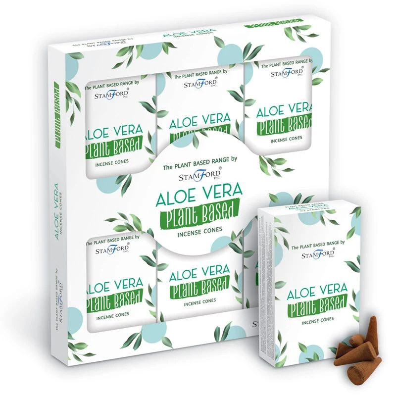 Növényi alapú füstölő kúpok – Aloe Vera 12 darabos csomag