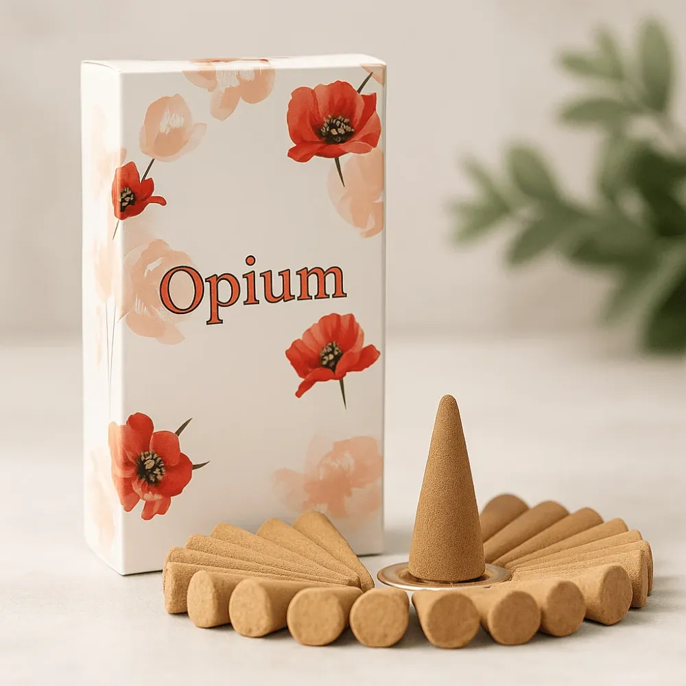 Opium füstölő kúpok 15 darab tartóval Stamford