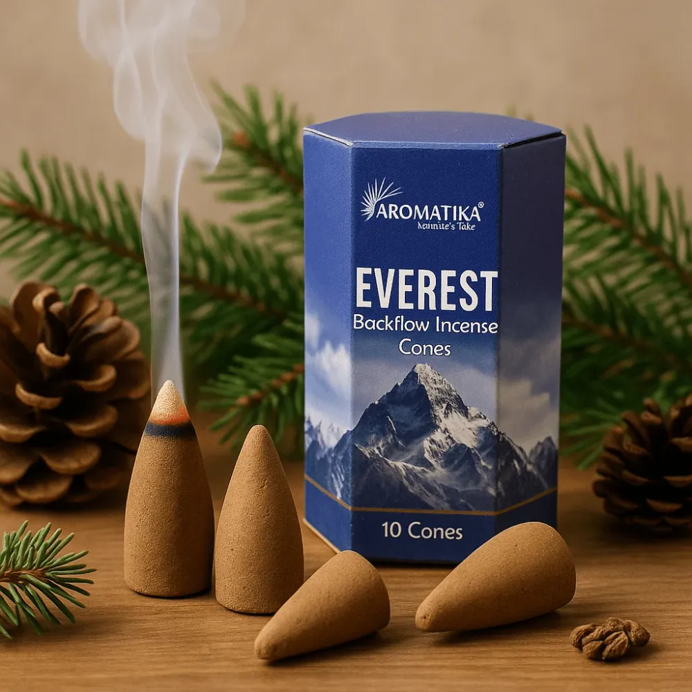 Visszafolyó füstölő kúpok Masala Everest 10 kúp Aromatika