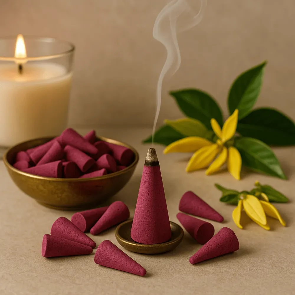 Ylang Ylang füstölő kúpok, 850 darab