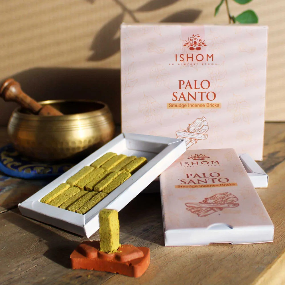 Palo Santo füstölő téglák égővel 15 darabos csomag