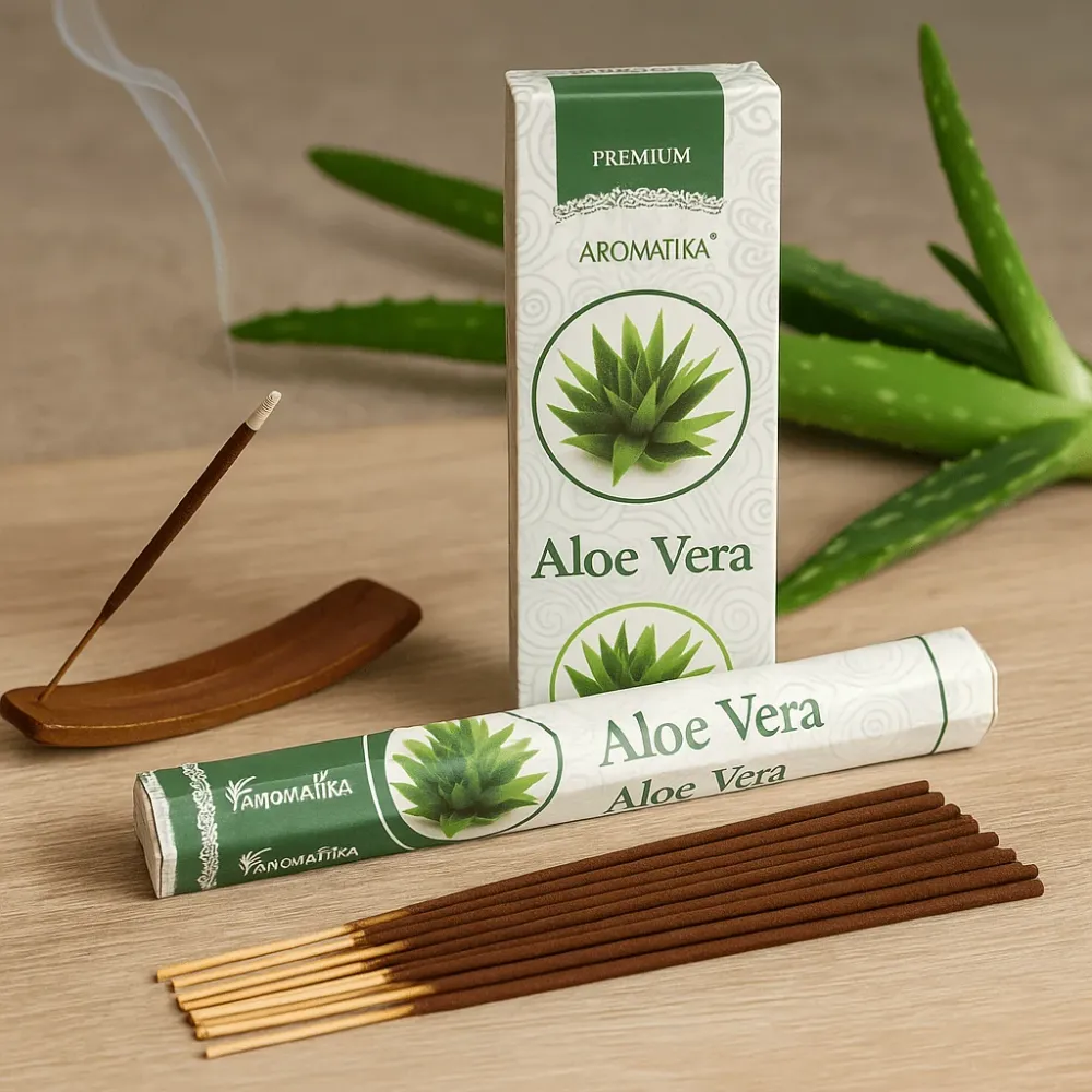 Aloe Vera Füstölő Szénmentes Hatszög – Aromatika