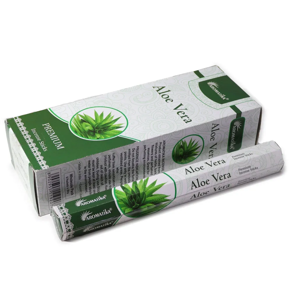 Aloe Vera Füstölő Szénmentes Hatszög – Aromatika