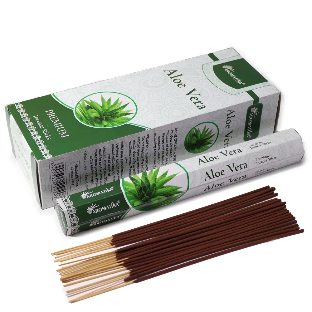 Aloe Vera Füstölő Szénmentes Hatszög – Aromatika