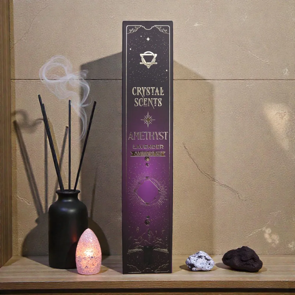 Ametiszt kristály illatú füstölő – Levendula