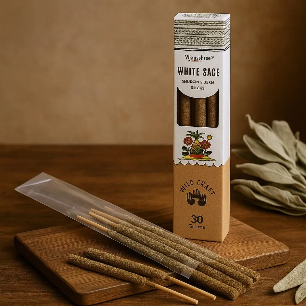 Arany Fehér Zsálya Gyanta Füstölőpálcikák 30g