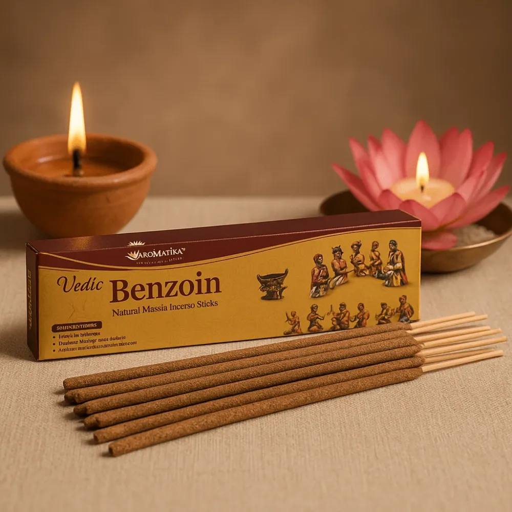 Benzoé Füstölőpálcikák Védikus Masala, 12 Pálcika