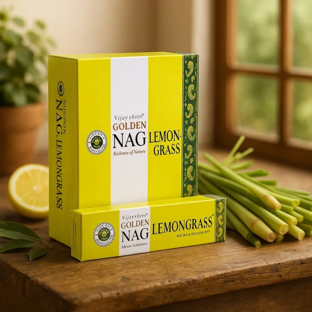 Citromfű füstölőpálcikák 15g Golden Nag