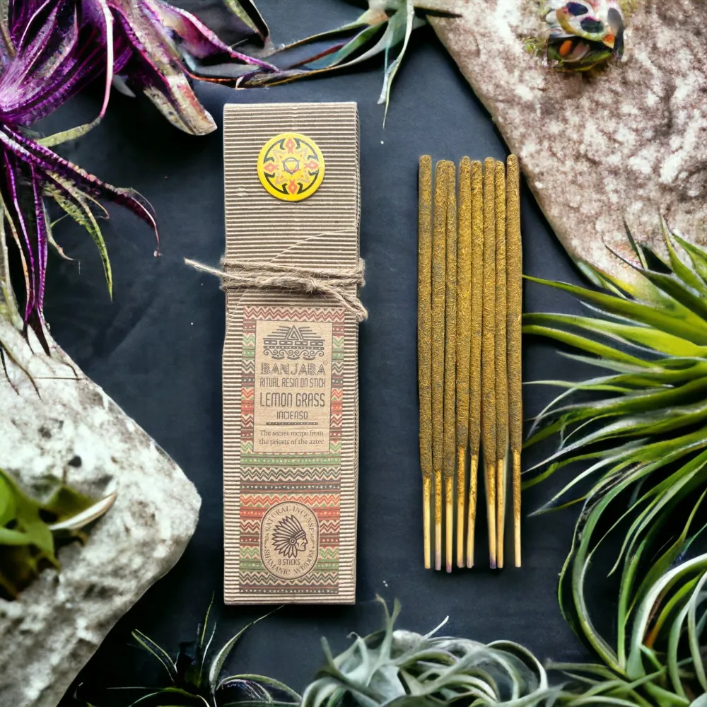 Citromfű gyanta füstölőpálcikák 8 darabos csomagban