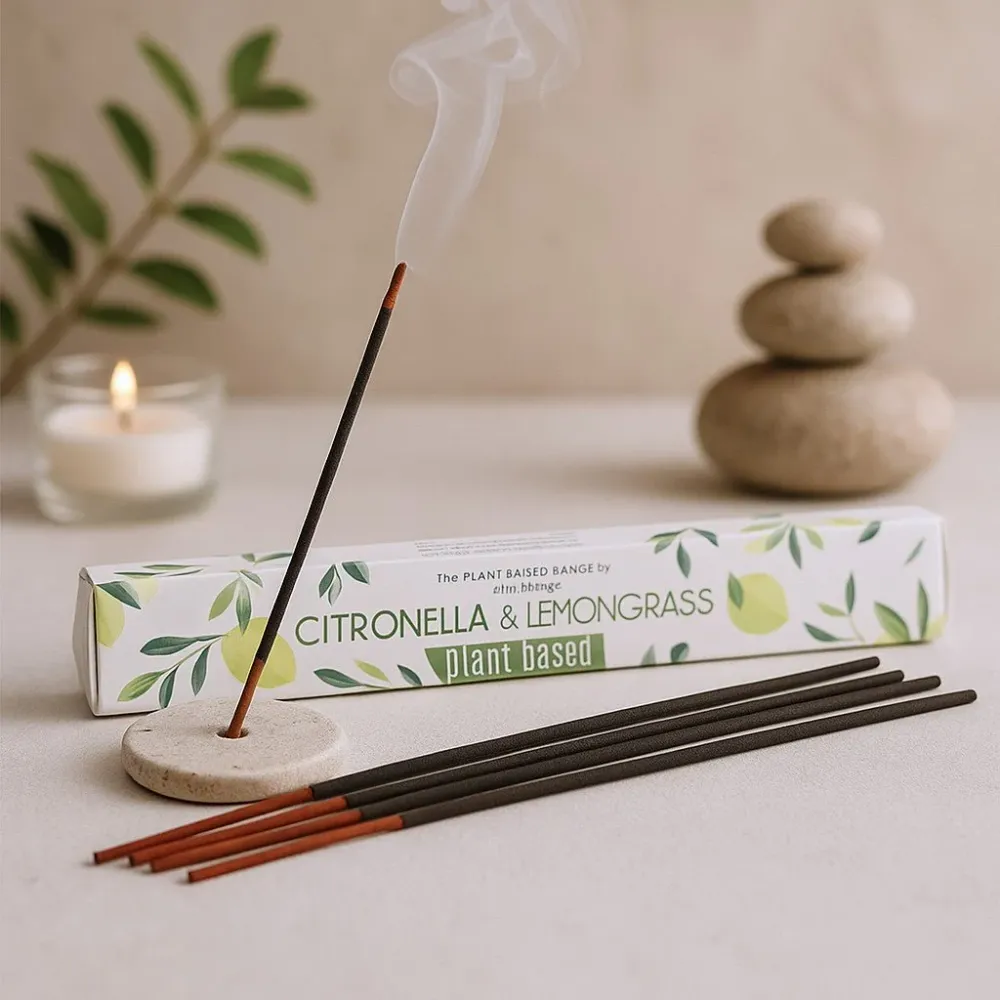 Citronella és citromfű füstölőpálcikák növényi alapú