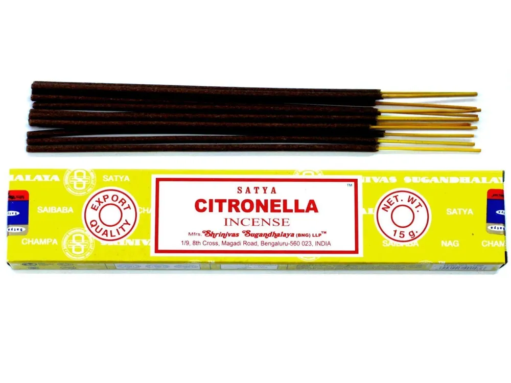 Citronella füstölőpálcikák 15g Satya