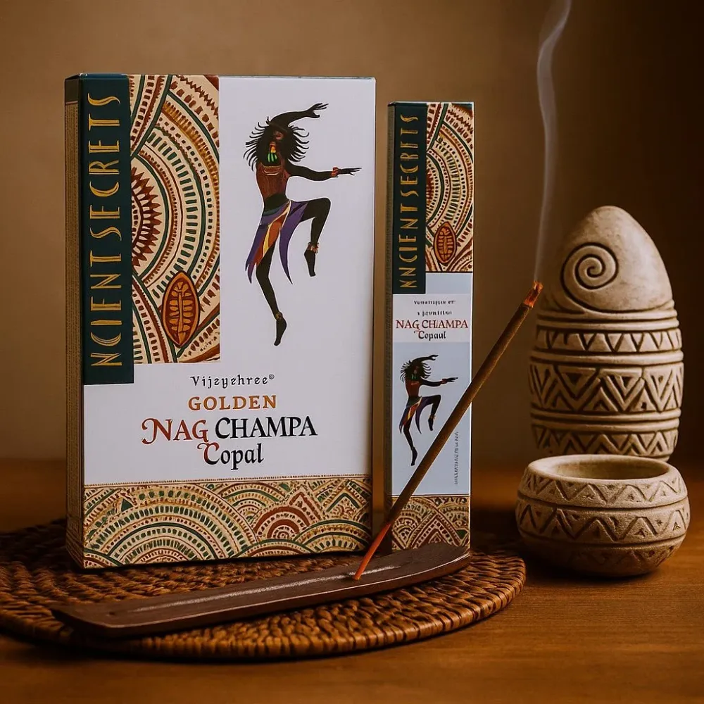 Füstölőpálcikák Arany Copal és Nag Champa 15g