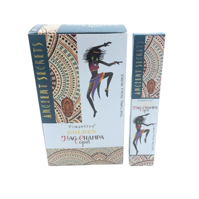 Füstölőpálcikák Arany Copal és Nag Champa 15g