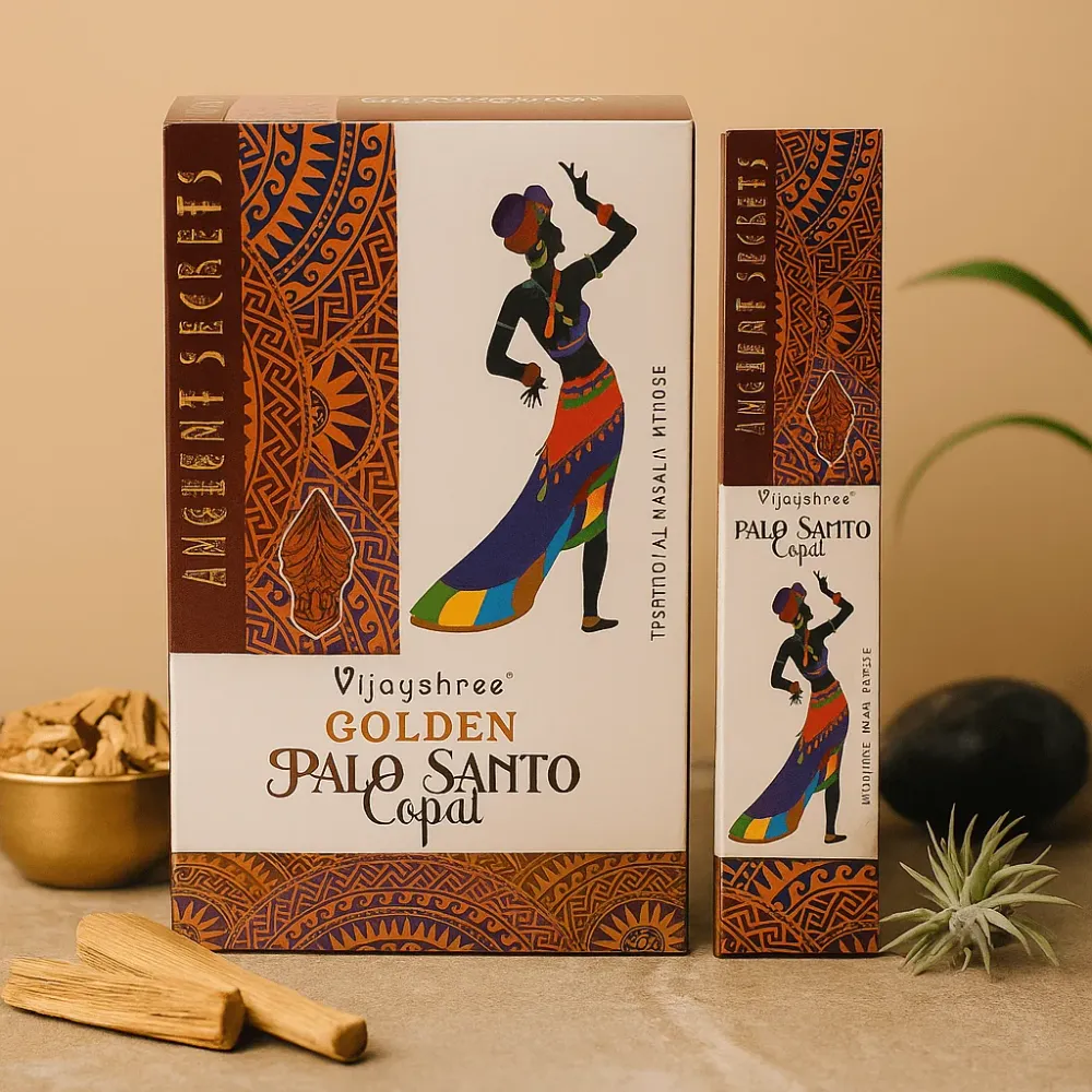 Füstölőpálcikák Arany Copal és Palo Santo, 15g