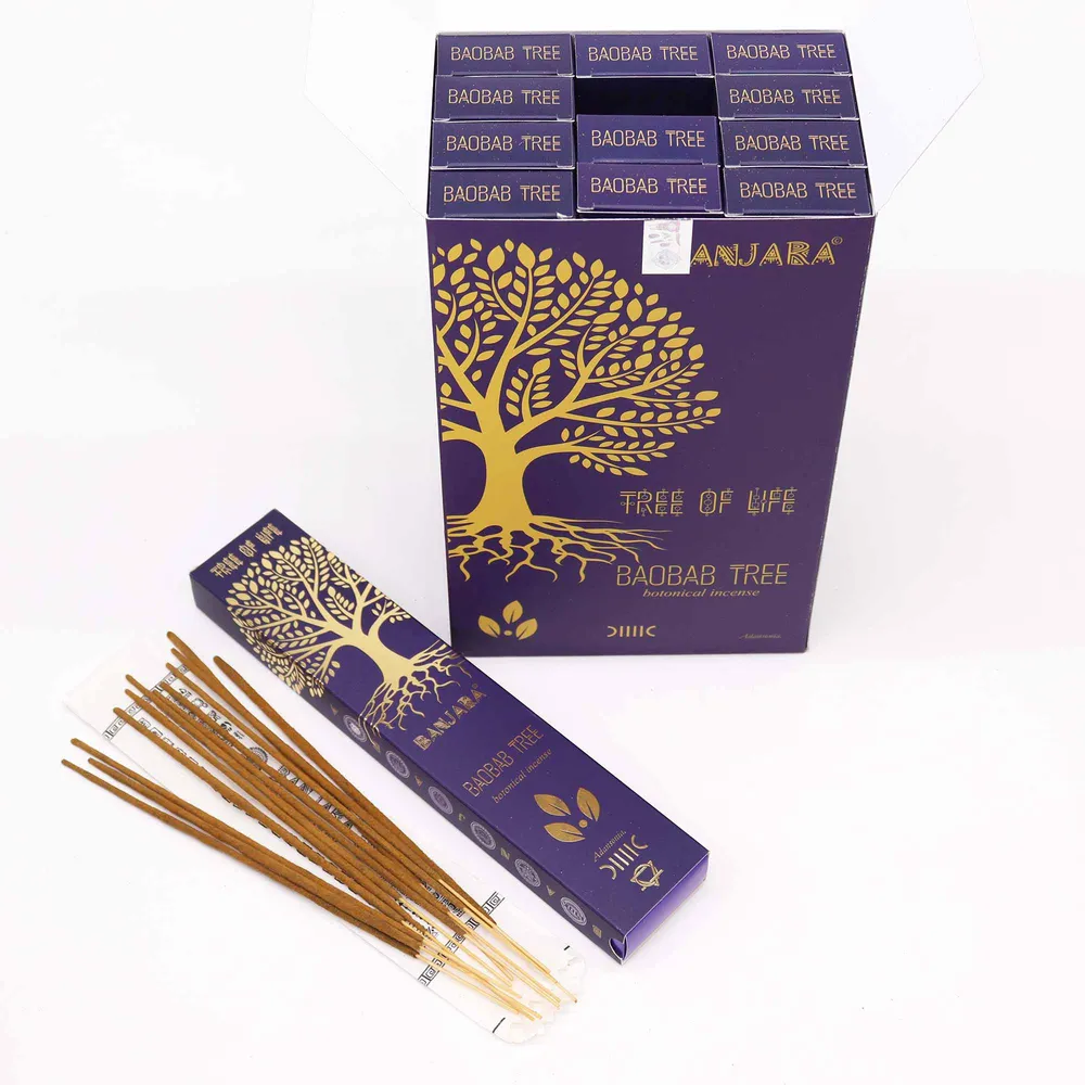 Füstölőpálcikák Baobab Élet Fája 15g Csomag