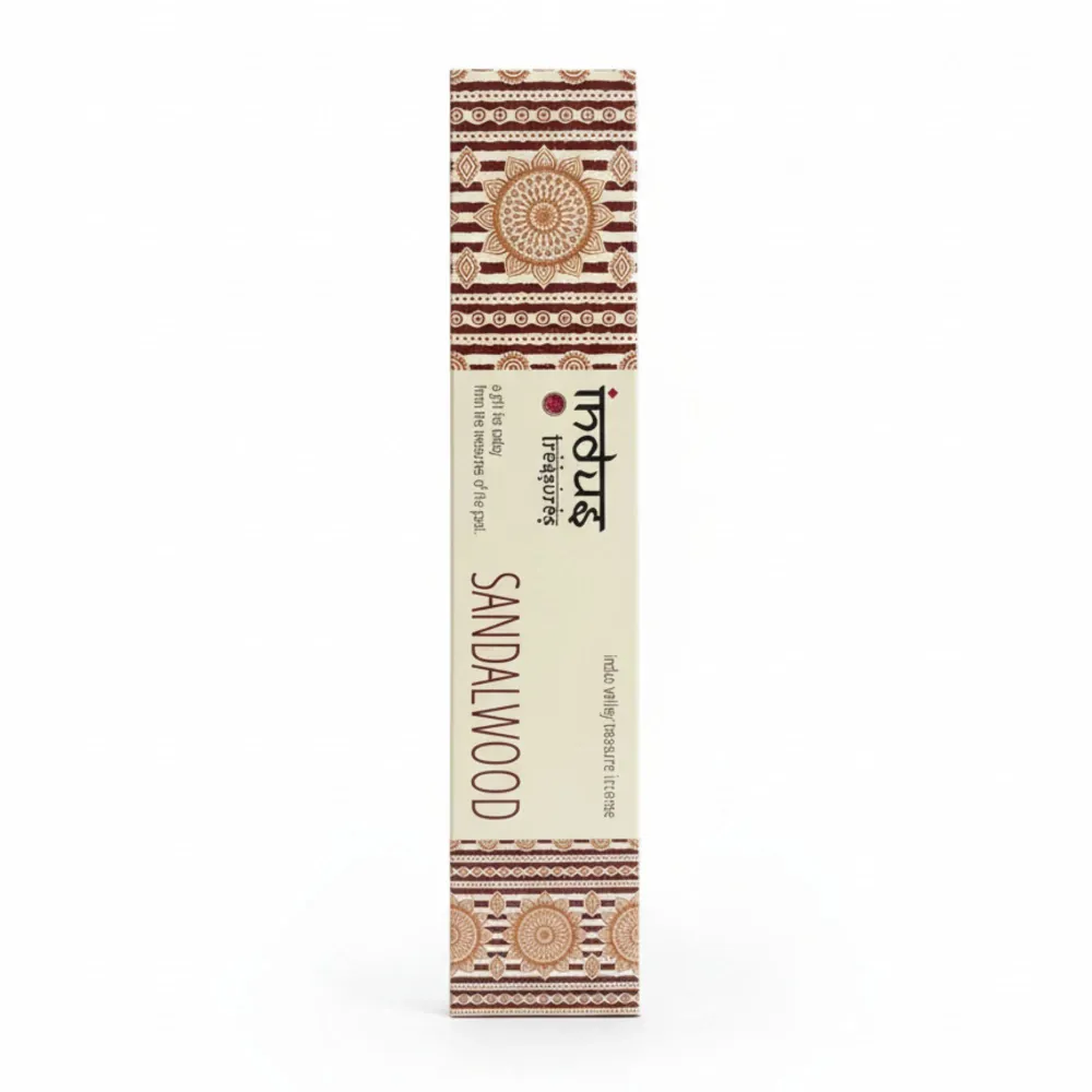 Indus Treasures Szantálfa Füstölőpálcikák Kézzel Göngyölve 15g
