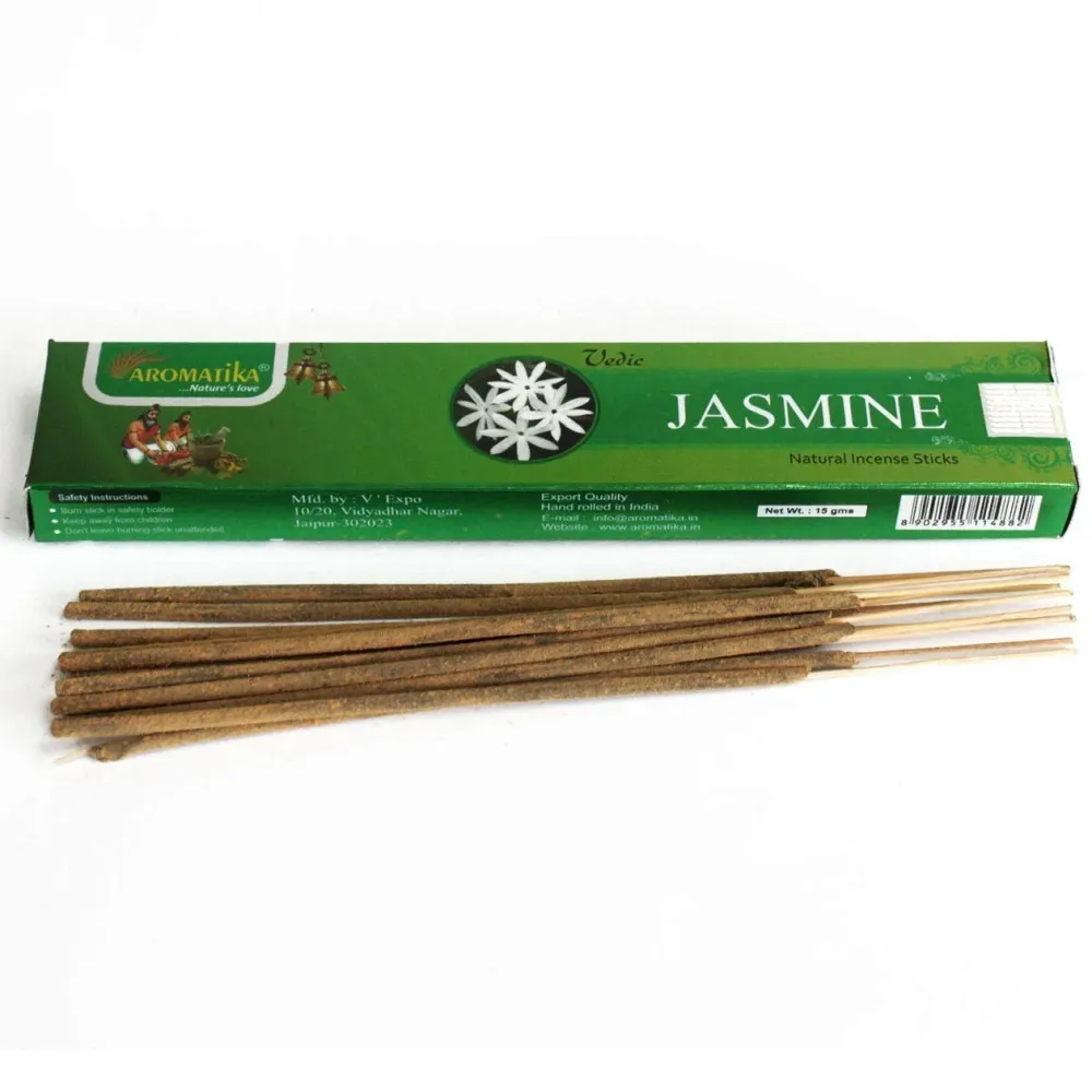 Jázmin Füstölőpálcikák Védikus, 12 darab Aromatika