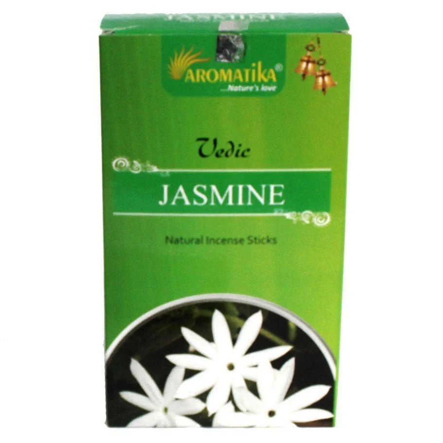 Jázmin Füstölőpálcikák Védikus, 12 darab Aromatika