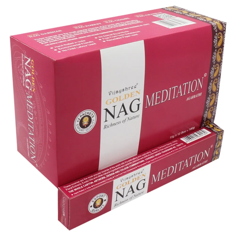 Meditációs füstölő 15g Arany Nag