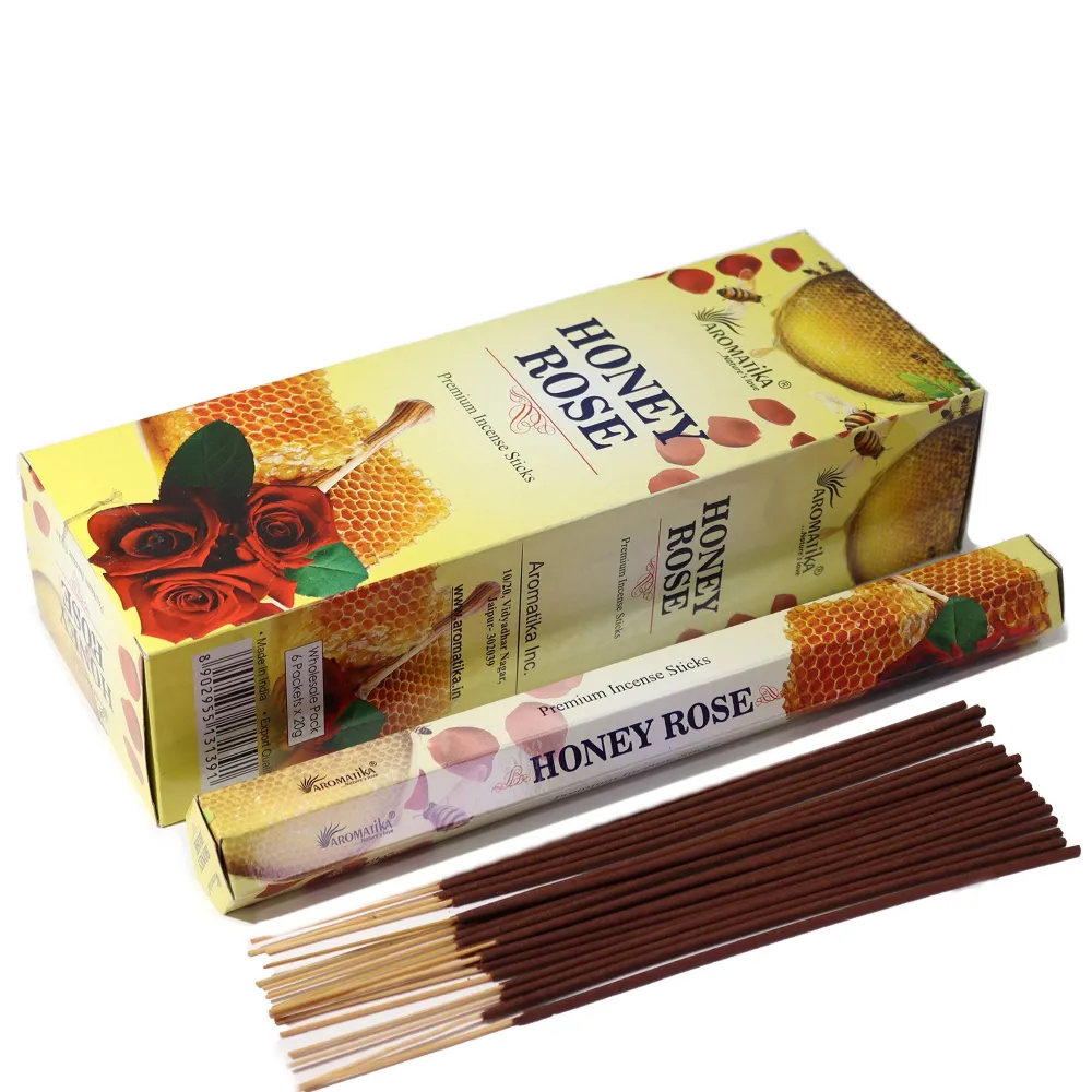 Mézes Rózsa Füstölő Szénmentes Hatszög Aromatika