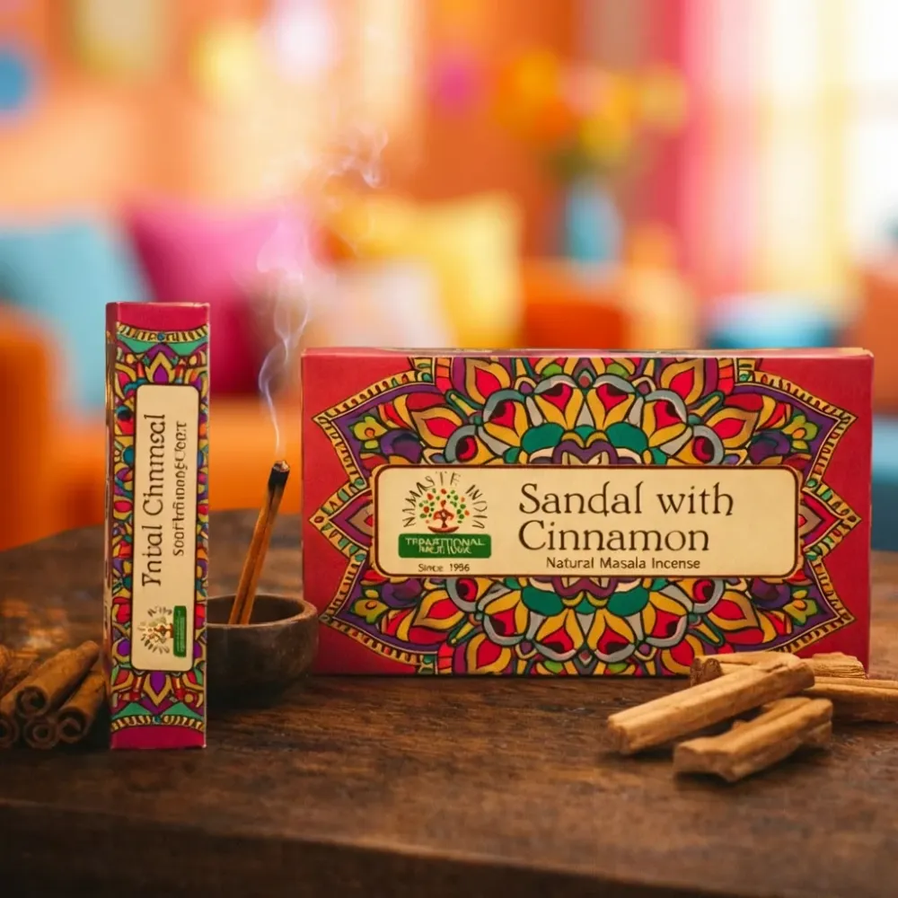 Namaste Mandala Masala Füstölő – Szantálfa Fahéjjal