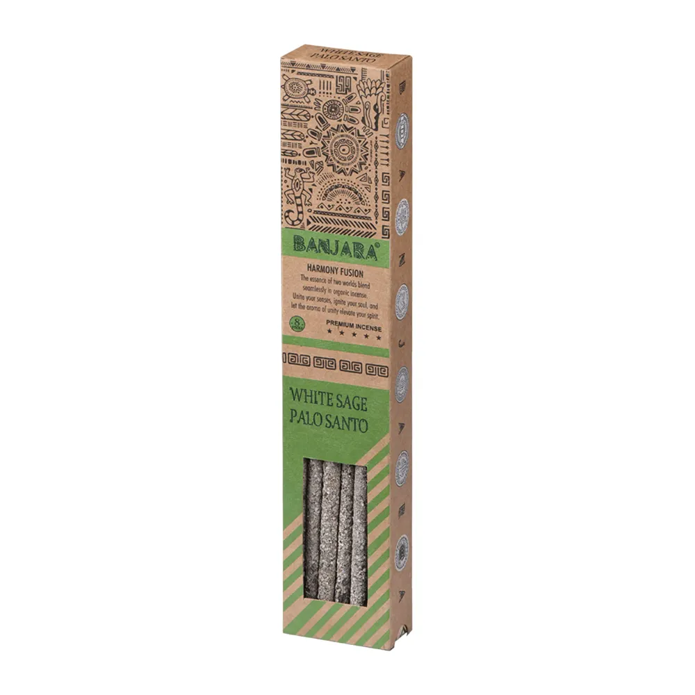 Palo Santo Fehér Zsálya Füstölő Pálcikák