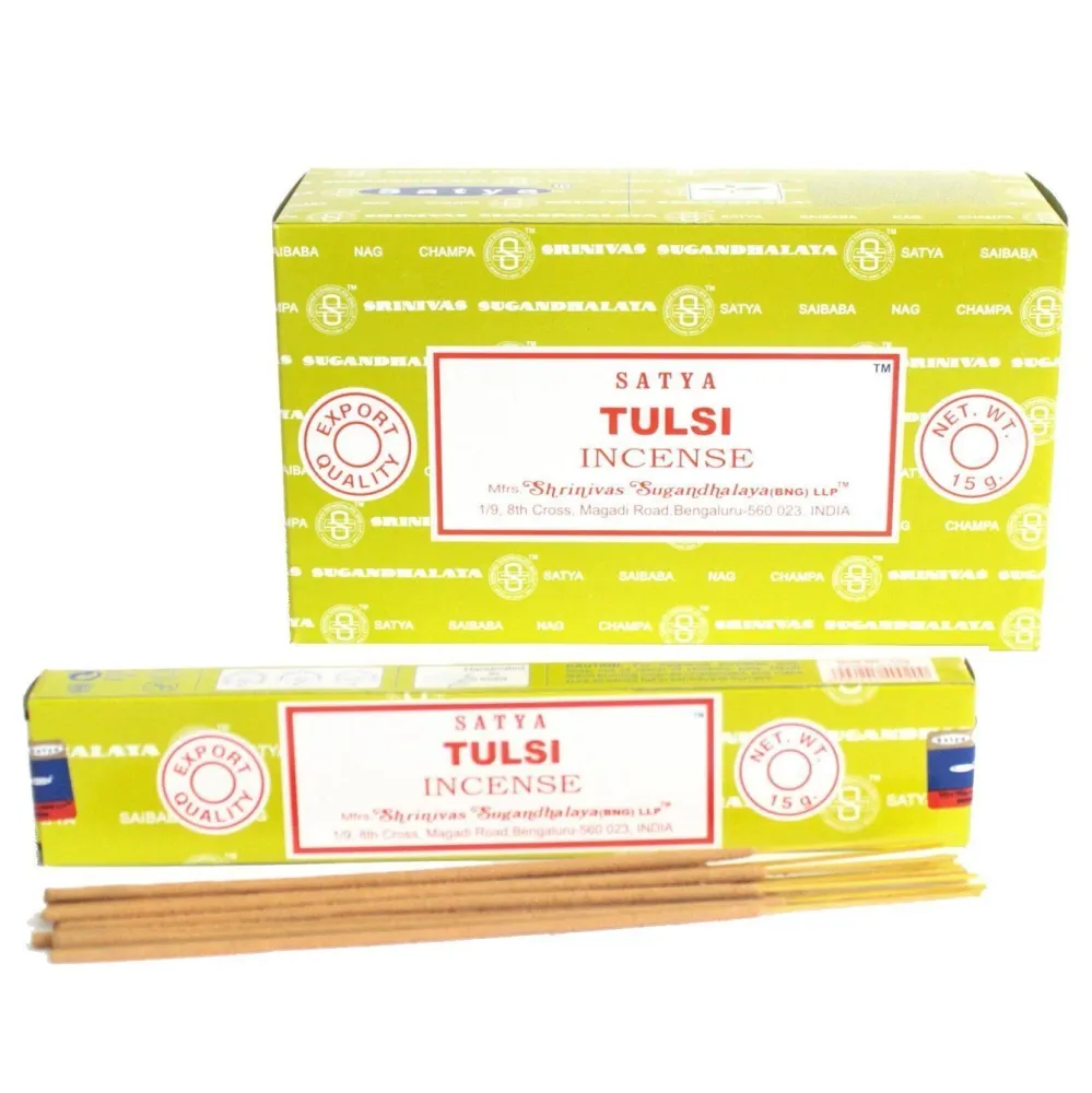 Tulsi füstölőpálcikák 15g Satya