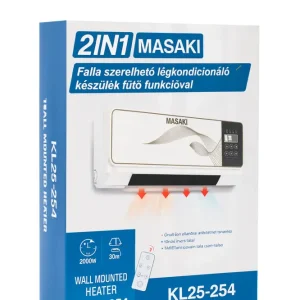 2in1 Fali Klíma + Elektromos Fűtőtest – MASAKI KL25-254