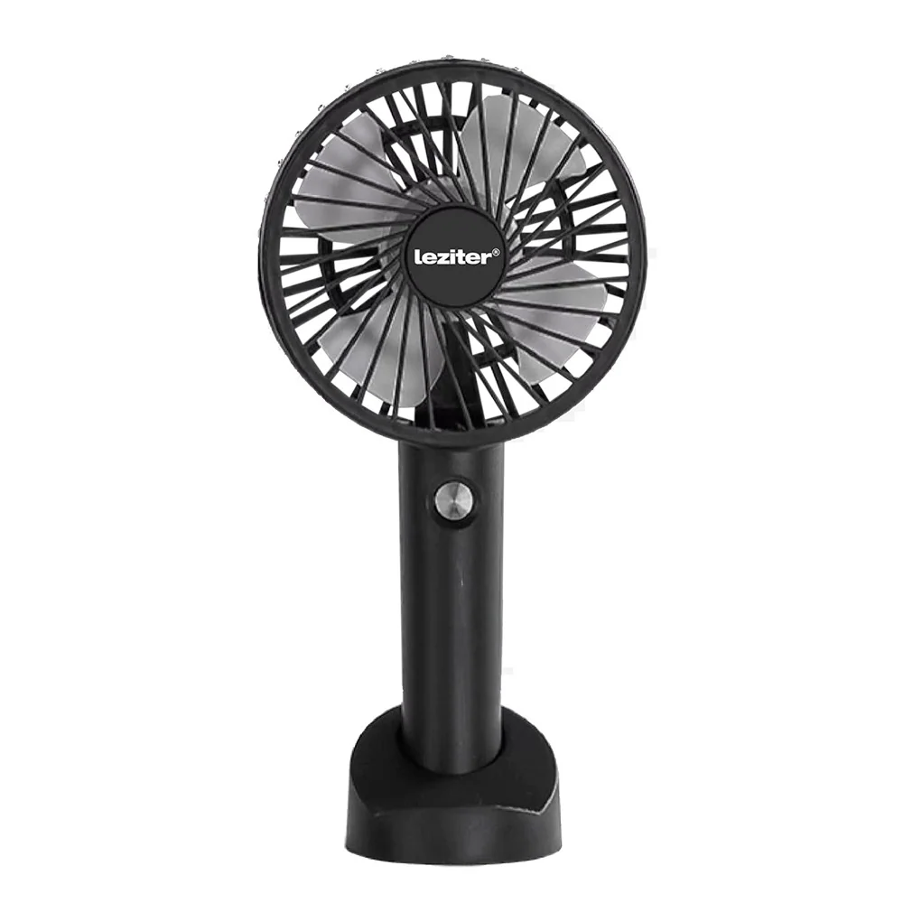 Galar kézi hordozható usb ventilátor tartóval 4 W 1200 mAh fekete