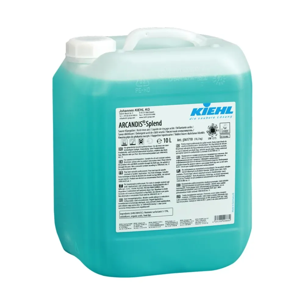 ARCANDIS-SPLEND KIEHL, 10 L, ÖBLÍTŐSZER, GÉPI, SAV