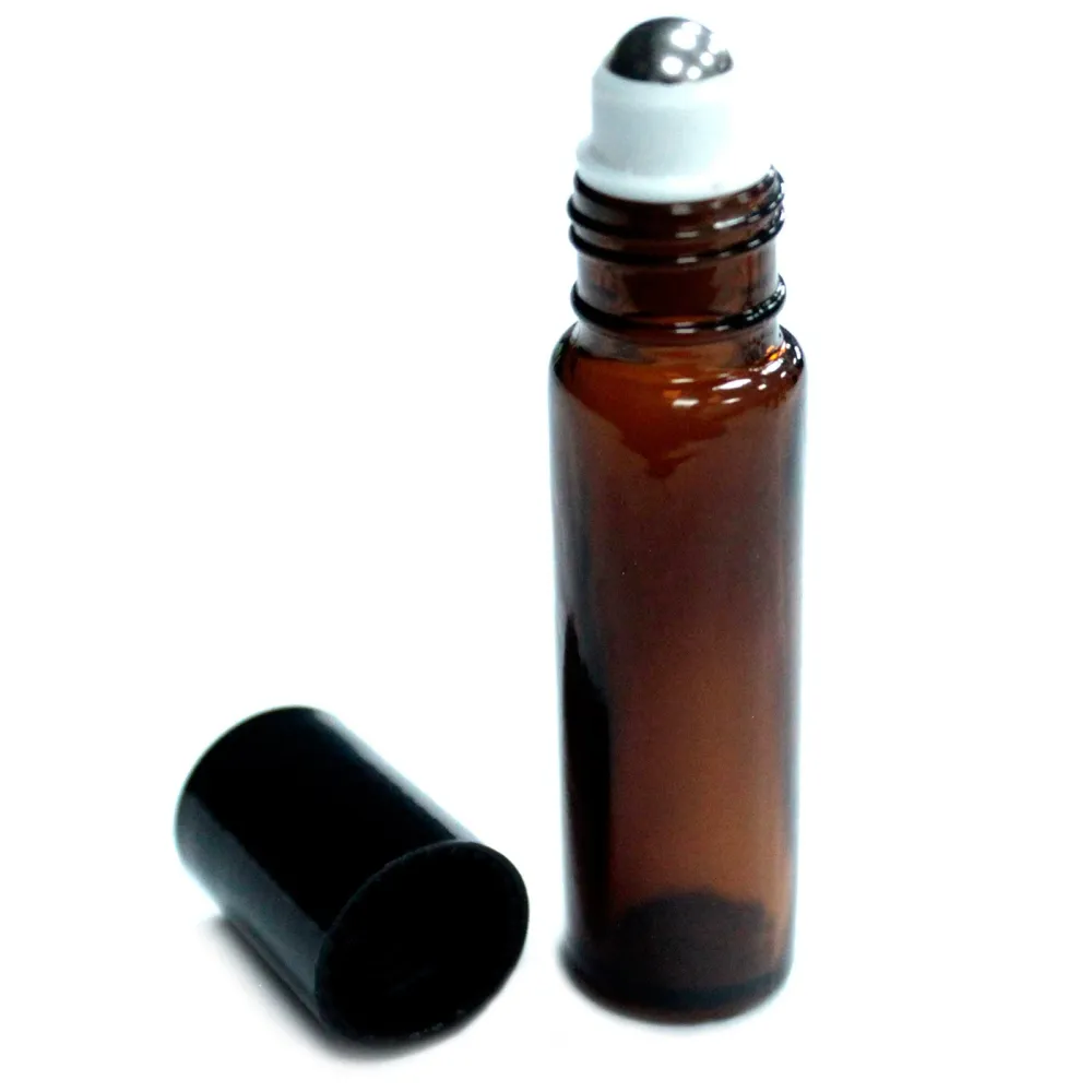 10ml borostyán illóolaj görgős üvegek
