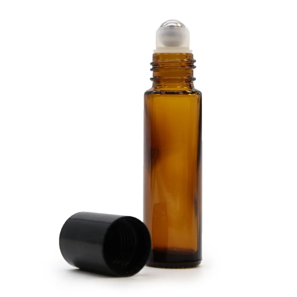 10ml borostyán illóolaj görgős üvegek