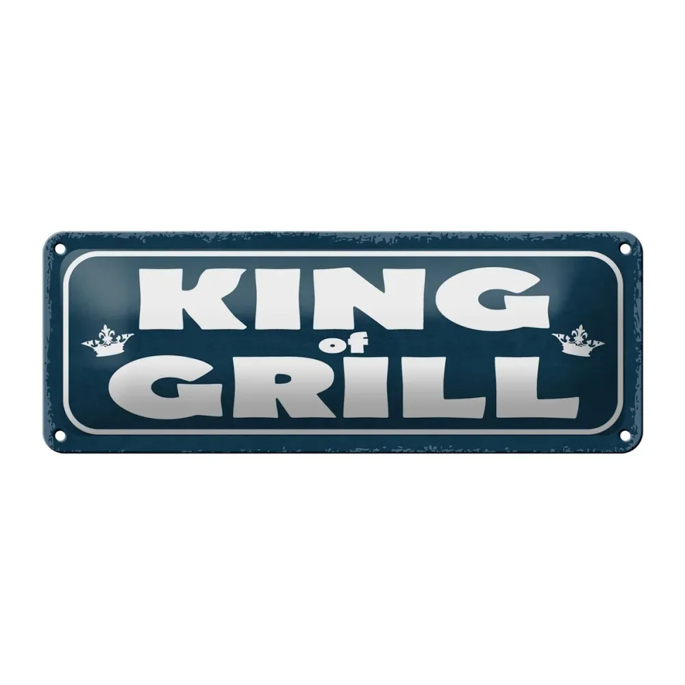 King Grill – Dekor fémtábla grill királynak