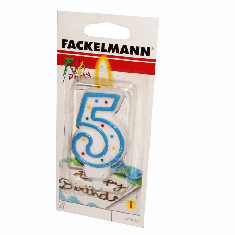 FM Számgyertya "5"