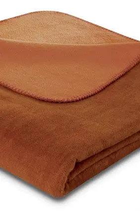 Duo Cotton terra-narancs pléd