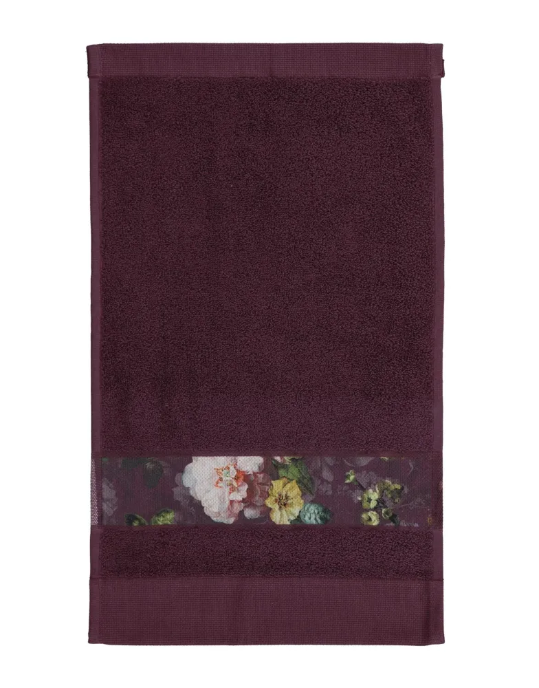 Essenza Fleur Törölköző szilva 30x50