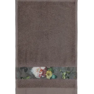 Essenza Fleur Törölköző szürkés barna 30x50
