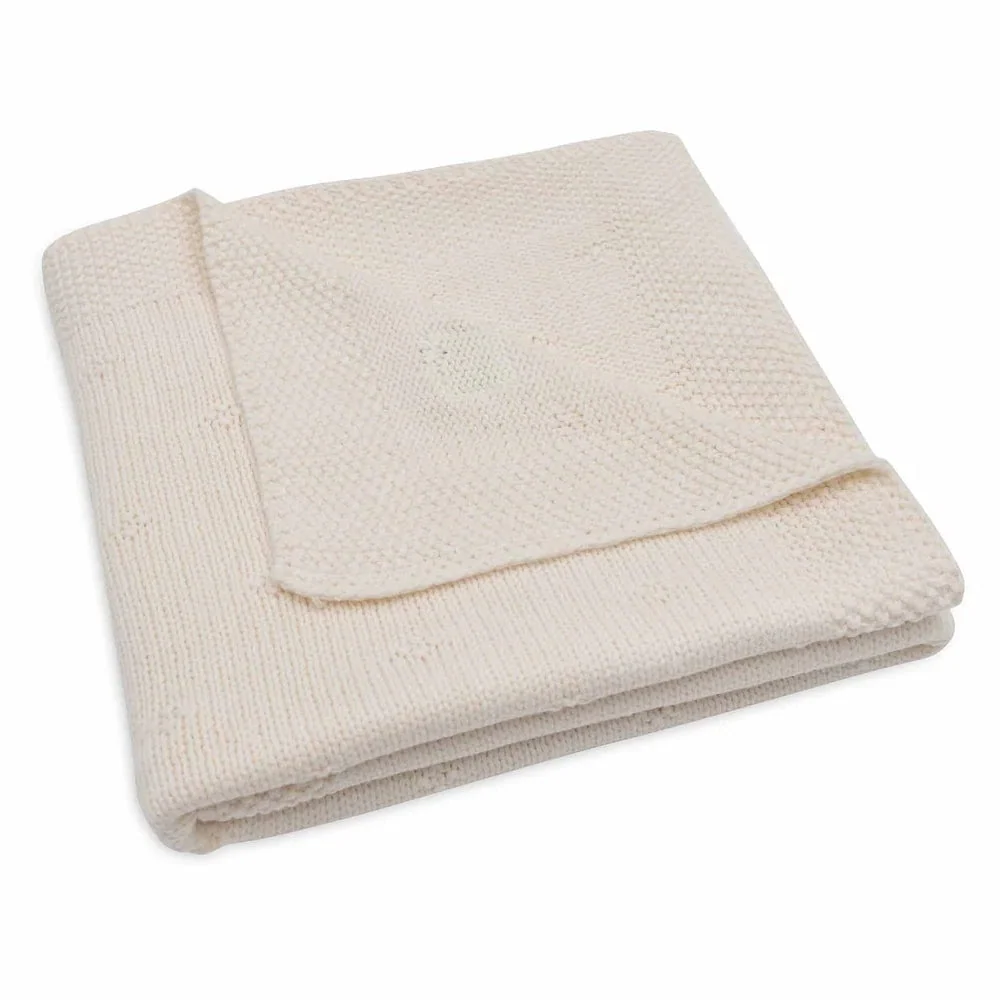 Jollein Baba takaró Cosy Knit Ivory 100 x 75 cm