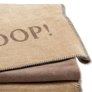 Joop! Melange doubleface cashew-kastanie pléd