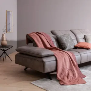 Joop! Statement orange-bordeaux pléd