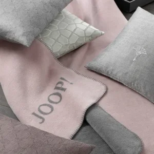 Joop! Uni doubleface rose-graphit pléd