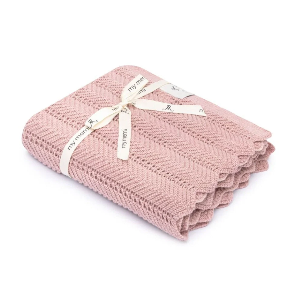 Memi Bambusz babatakaró Feather Powder Pink 80x100 cm 80x100 cm
