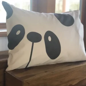 Panda díszpárna huzat