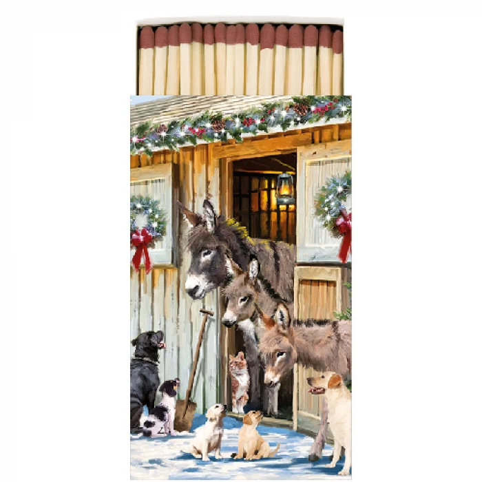 Gyufa karácsonyi csomagolásban Animal Friends