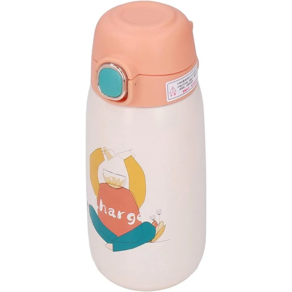 Kadimendium mintás vákuum palack – narancs, 500 ml