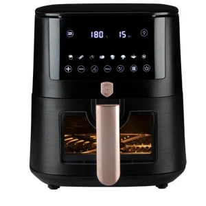 Berlinger Haus AirFryer átlátszó ablakkal 5 L 1400 W Black Rose Collection